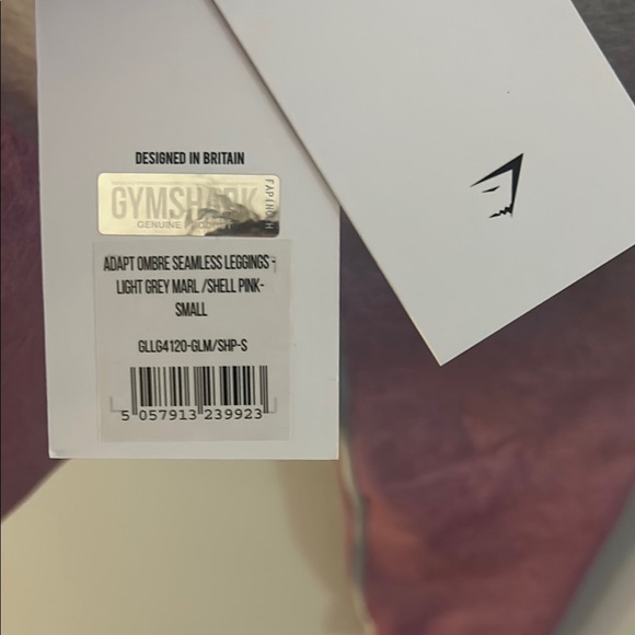 Gymshark Gray and Pink Gradient Leggings - Picture 2 of 8